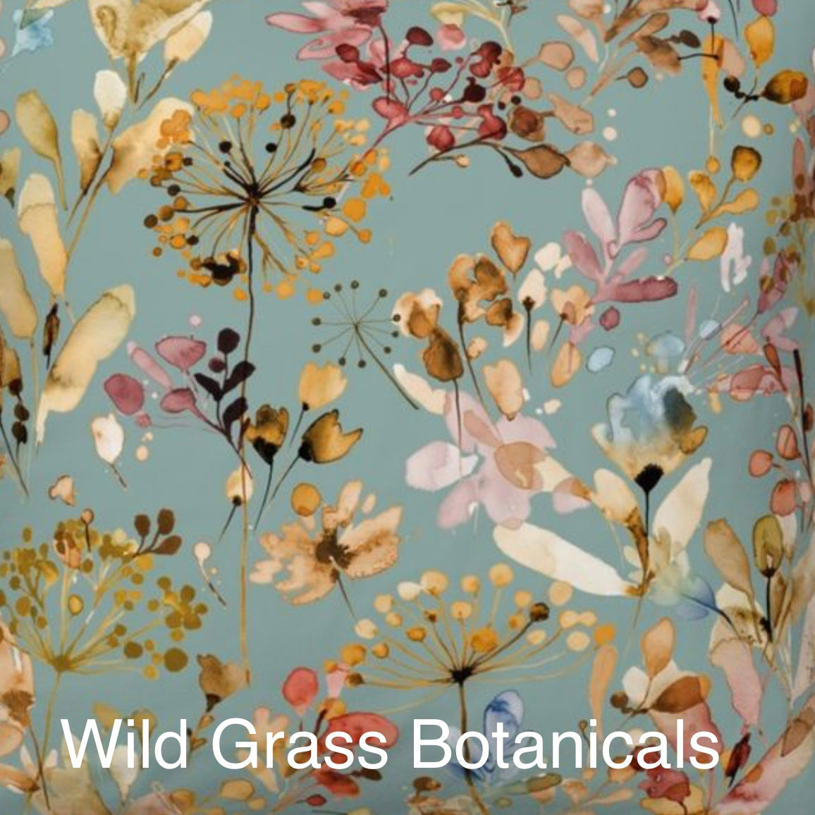 Swatch-“Wild Grass Botanicals” Linen Blend